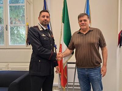 Il saluto del comandante Colella alla città di Pietrasanta