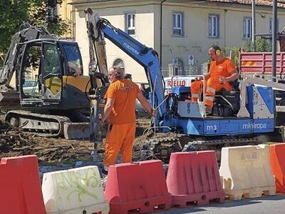 Sopralluogo al cantiere della rotatoria di via della Formica, Buchignani: "Un'opera necessaria alla sicurezza di automobilisti e pedoni"
