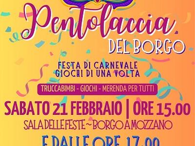 Sabato 21 febbraio gran festa della Pentolaccia a Borgo a Mozzano
