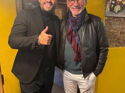 Luigi Cagni all'Oste di Lucca in via Fillungo: è il giocatore di calcio con più presenze in serie B