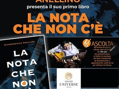 Il chitarrista Giandomenico Anellino presenta il suo primo libro "La nota che non c’è" all'hotel Grand Universe.