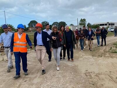Piscina comunale: sopralluogo al cantiere