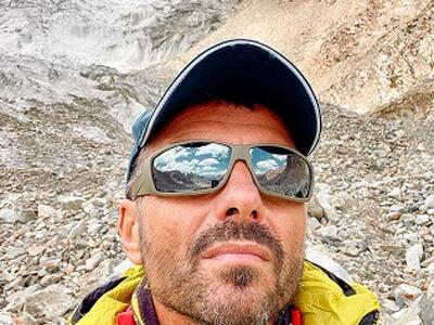 Riccardo Bergamini rientrato a Lucca dopo aver compiuto la storica impresa 