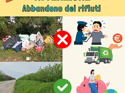 Abbandono rifiuti, individuato e sanzionato un cittadino grazie alle telecamere