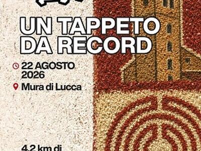 Lucca pronta alla sfida del Guinness: sabato 22 agosto oltre quattro chilometri di infiorata sulle Mura. Ecco orari e dettagli