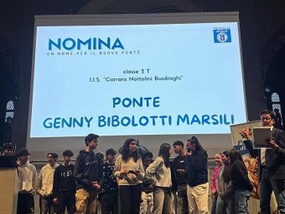 Nomina - "Ponte Genny Bibolotti Marsili": la proposta della 2^ T dell'IIS 'Carrara - Nottolini - Busdraghi'