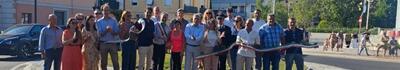 Inaugurata la nuova rotatoria fra via della Formica e via Consani. Pardini: "Abbiamo sostituito un incrocio pericoloso e congestionato con un'opera che fluidifica il traffico e aumenta la sicurezza di tutti"
