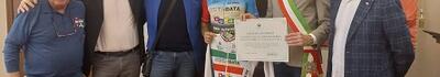 Il campione italiano Uisp Matteo Cancherini premiato dall'amministrazione comunale di Capannori