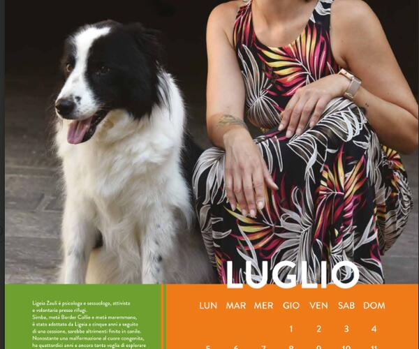 Calendario Lav Lucca 2027, volti del territorio insieme agli animali