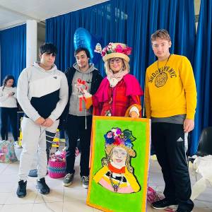 zia Caterina e studenti